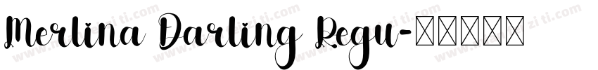 Merlina Darling Regu字体转换